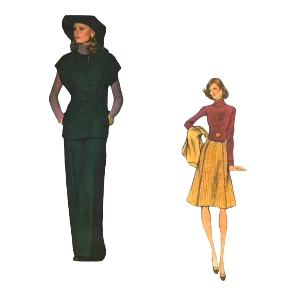 VTG 1974 Vogue Couturier Sewing Pattern Galitzine Misses Coordinates Sz 14 #1110